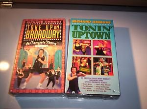 LOT OF 2 NEW SEALED RICHARD SIMMONS VHS TONE UP ON BROADWAY & TONIN UPTOWN