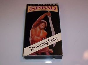 Rare Screening Copy, Sinbad of the Seven Seas (VHS, 1990) Lou Ferrigno