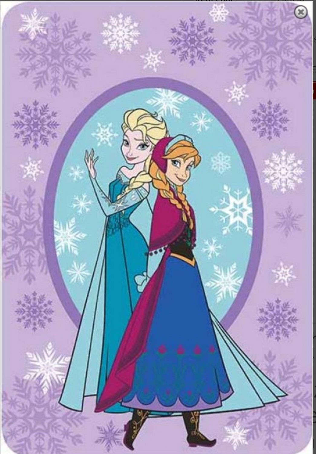 Frozen Elsa & Anna Twin Blanket