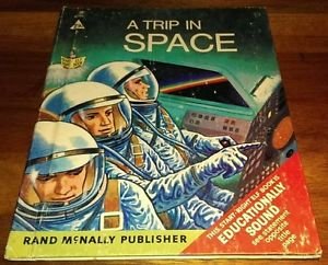 Vintage Rand McNally Elf Book A Trip In Space 1968 60s NASA