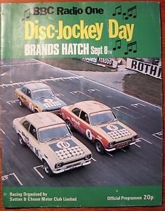 1974 Brands Hatch Disc-jockey day car race program