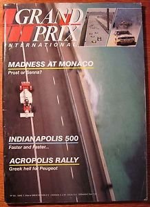 1984 JUNE GRAND PRIX INTERNATIONAL MAGAZINE #82 F1 PROST INDY MONACO