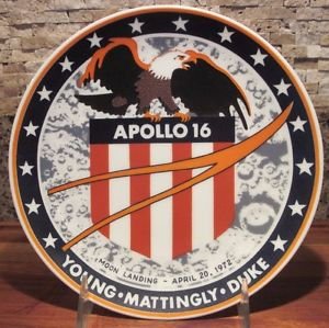 Apollo 16 BEST OFFER Collectors Plate Chateau Inc Denmark Kesa.#646 Space NASA