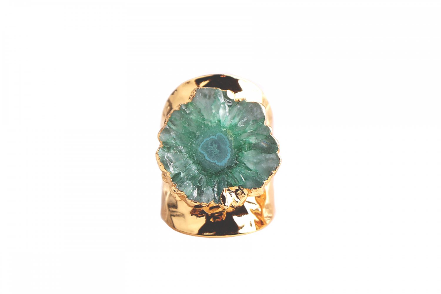 Magnolia Green Agate Open Ring