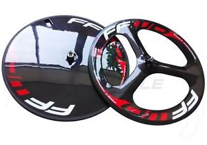 clincher front Carbon tri spokes wheel rear disc wheels carbon road/track wheels