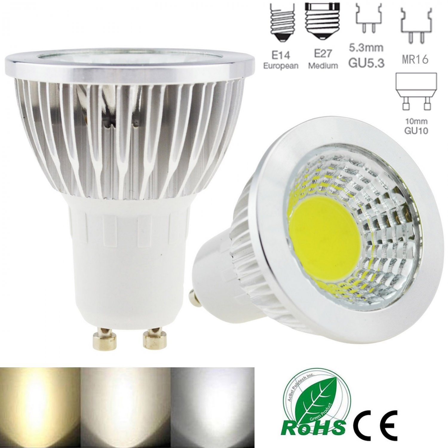 LED Spotlight Bulb Dimmable GU10/MR16/GU5.3/E27/E14 6W 9W 12W Lamp Ultra Bright