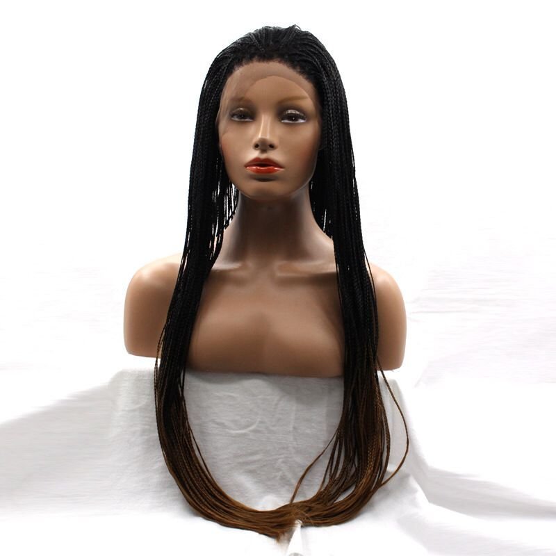 Long Handmade Synthetic Braided Lace Front Wigs