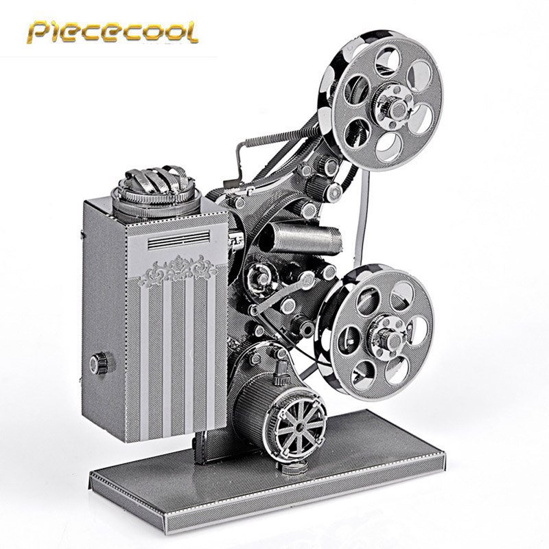 Piececool 3D Metal Puzzle Projector Building Kits P033S DIY 3D Laser Cut Models Toys
