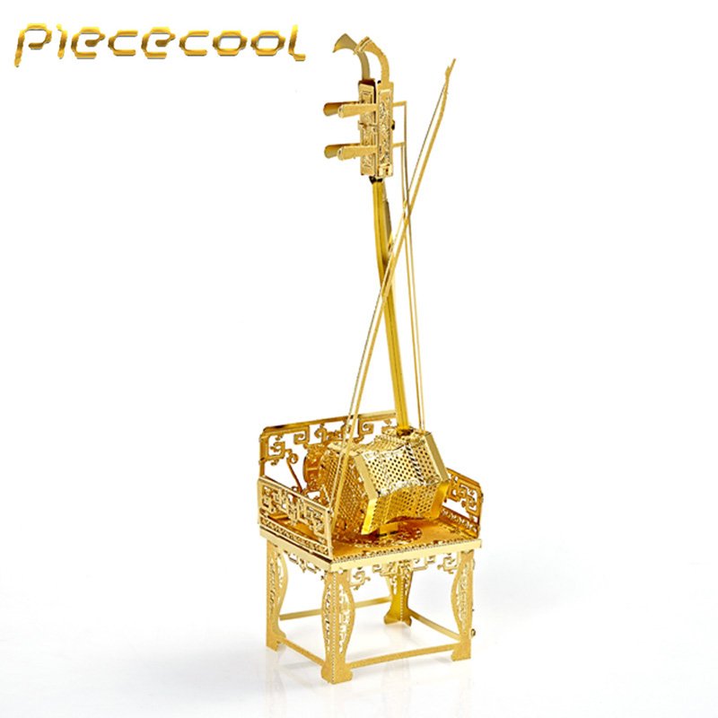 Piececool 3D Metal Puzzle Urheen Musical Instruments Building P026G DIY 3D Laser Cut Models Toys
