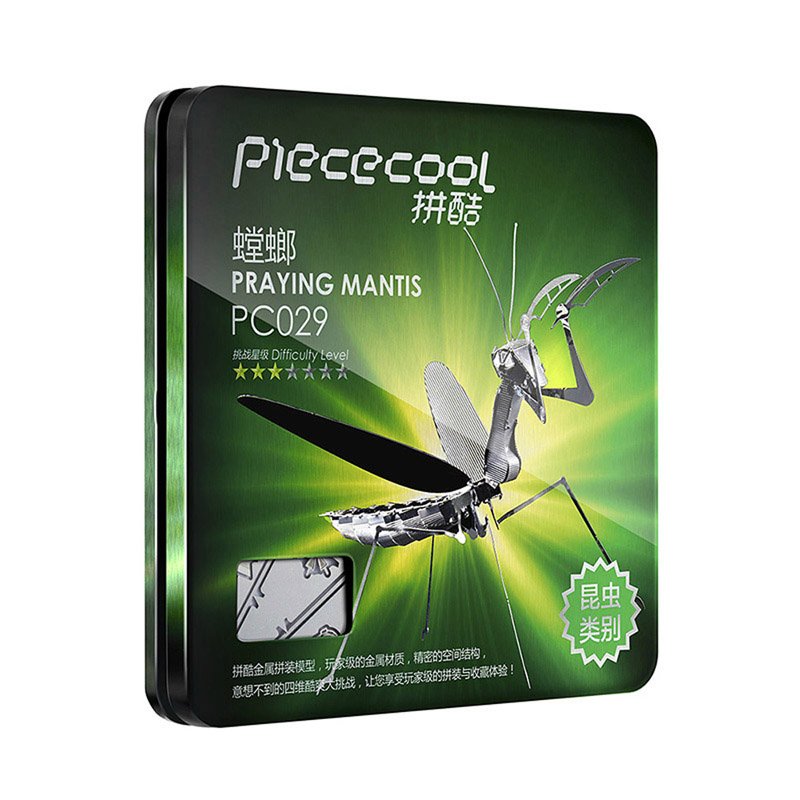 Piececool 3D Metal Puzzle Insect Praying Mantis PC029 DIY 3D Laser Cut Models Toys For Beginner
