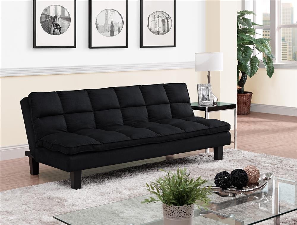 Cushioning Futon Assembly Black
