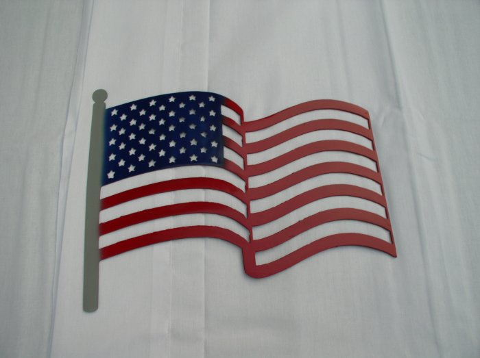 American Flag Metal Art