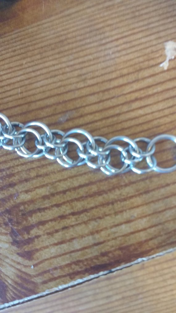 Handmade Stainless Steel Eclipse Chainmail Bracelet