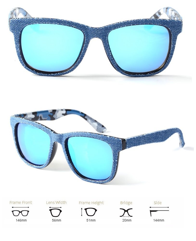new 2016 sunglasses blue mirror lens