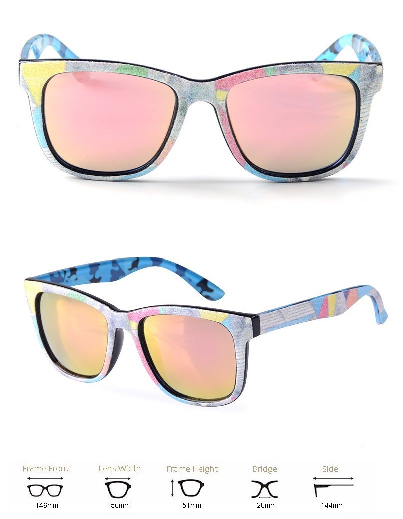 new 2016 sunglasses Pink/gold mirror lens