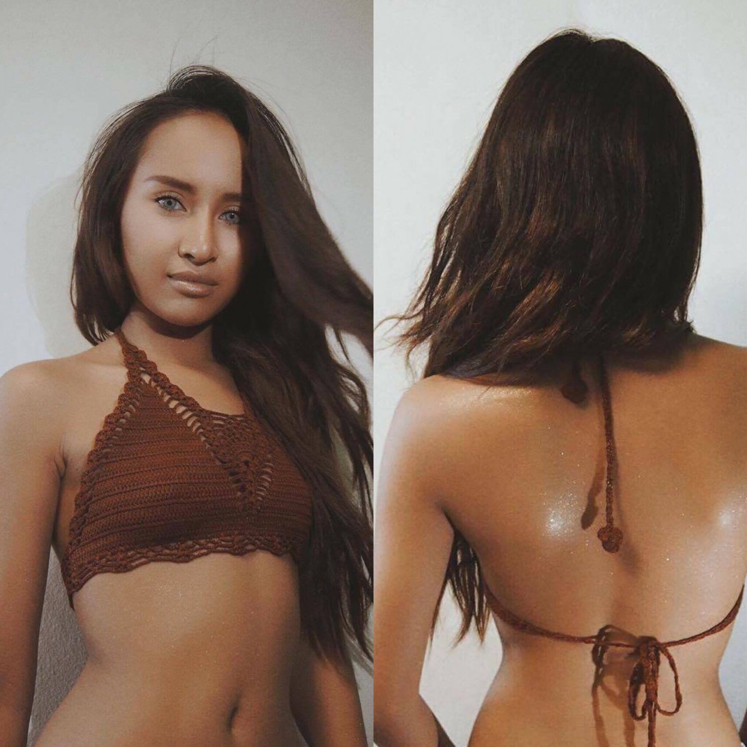 ST005 Crochet Bikini top, DIY Bikini, Handmade Bikini top - FREE SHIPPING