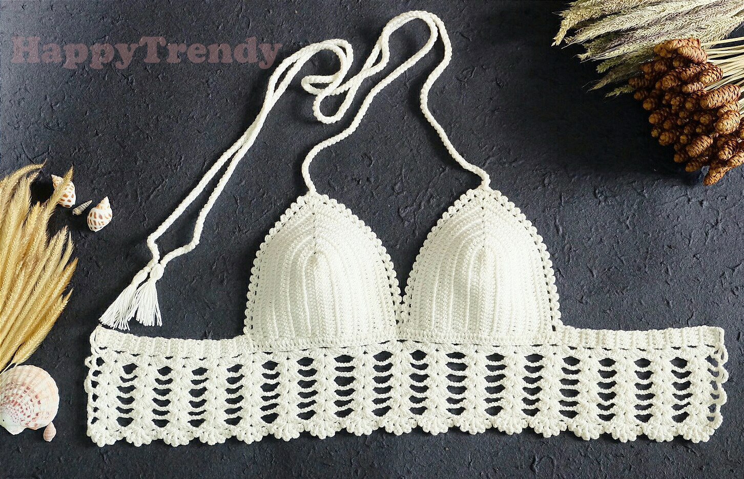 ST013 Crochet Bikini top, DIY Bikini, Handmade Bikini top - FREE SHIPPING