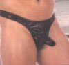 Faux Leather Tunnel Thong Large $9.99