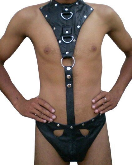 Fetish Leather Men's Gay Harness One Size $44.99