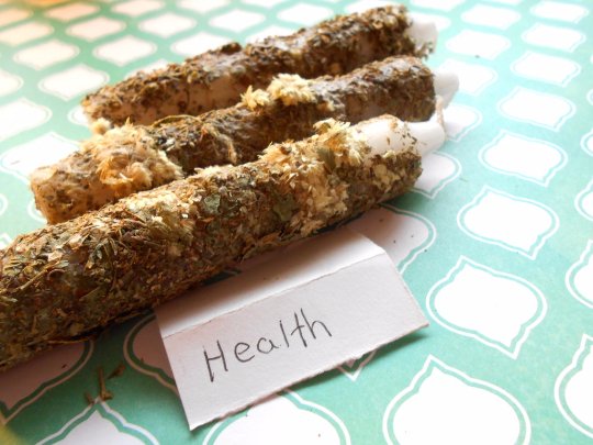 Good Health spell candle, herb candle, witchcraft supply