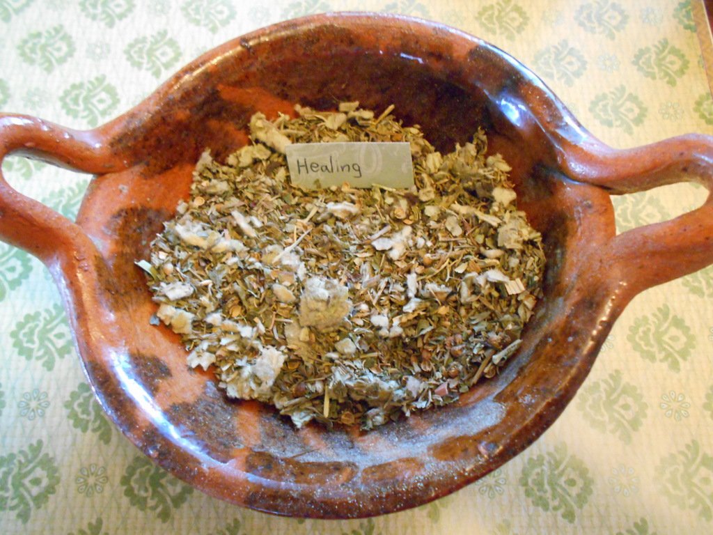Herb Healing Incense organic herbal incense wicca, witchcraft, occult, pagan, healing spell