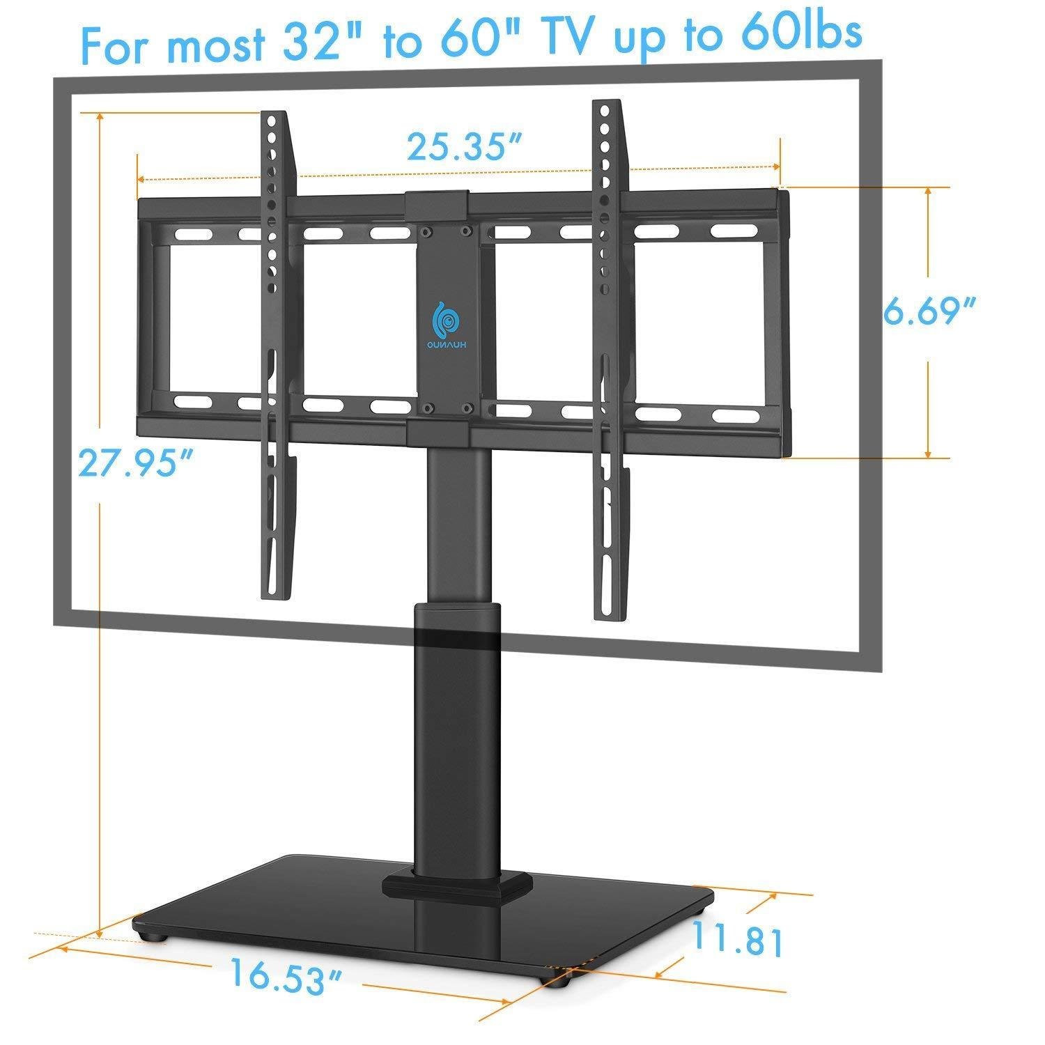 Huanuo Hn Tvs Universal Adjustable Table Top Tv Stands For To