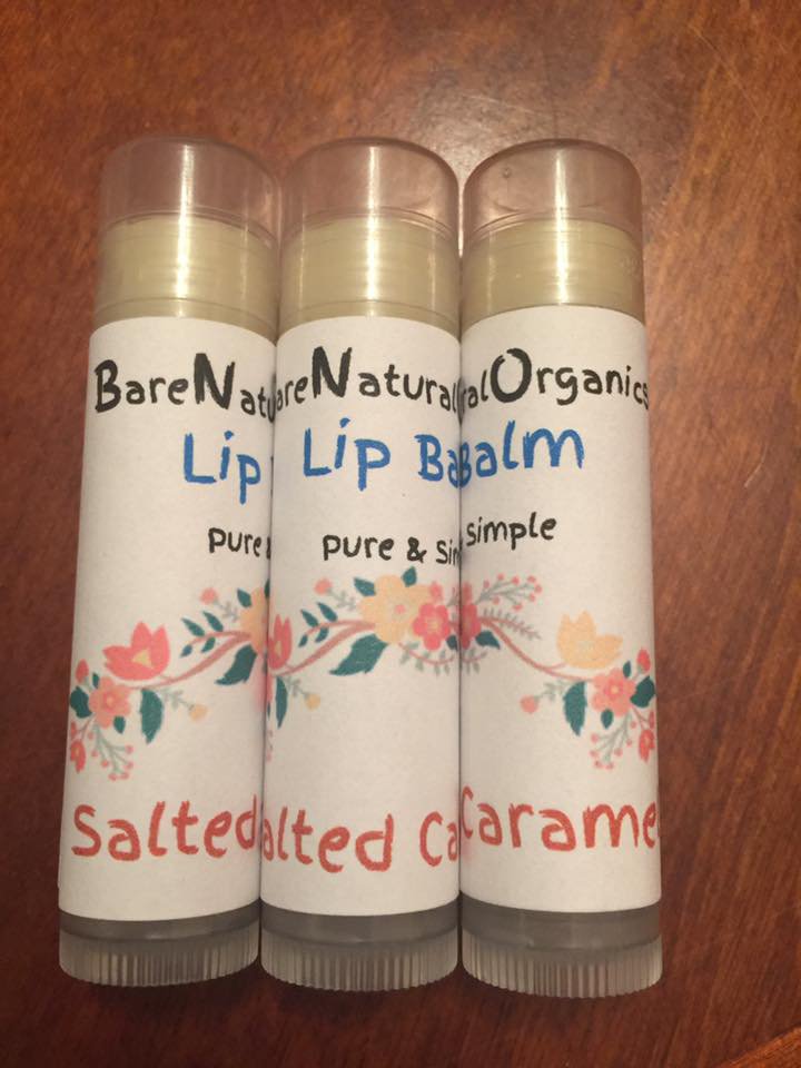 Organic Lip Balm Natural, Organic Chap stick Salted Caramel