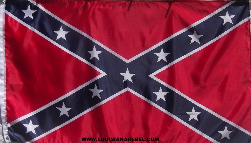 3x5 CONFEDERATE FLAG - ECONOMY PRINTED POLYESTER WITH GROMMETS