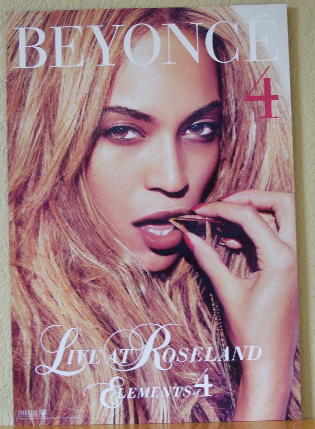 BEYONCE 4 Live At Roseland Elements Of 4 US 12" X 17" 2 Sided Promotional Poster