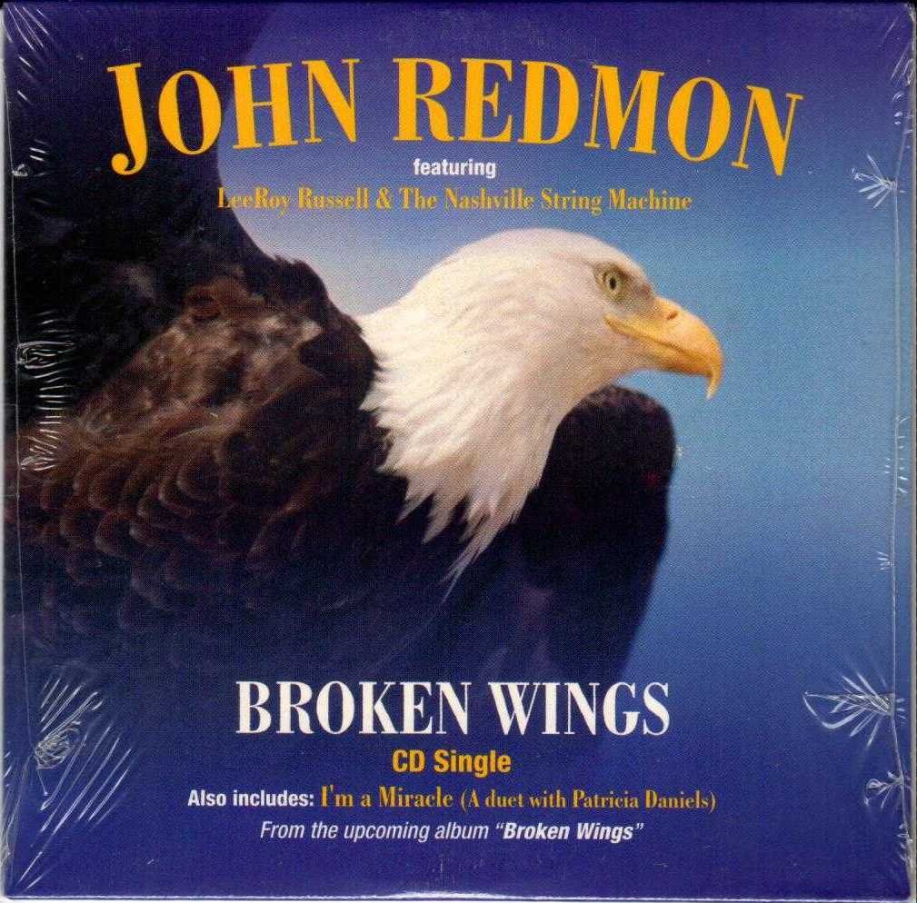 JOHN REDMON Broken Wings 2002 US 2 Track CD Single