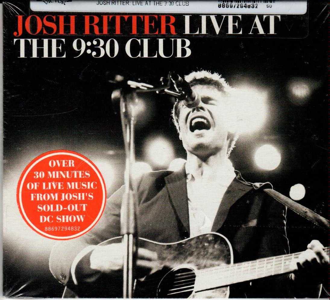 JOSH RITTER Live At The 9:30 Club 2008 US 8 Track CD Album