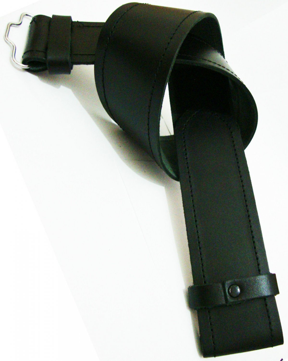 Men's BLACK EMBOSSED Size 40 SIMPLE KILT LEATHER BELT