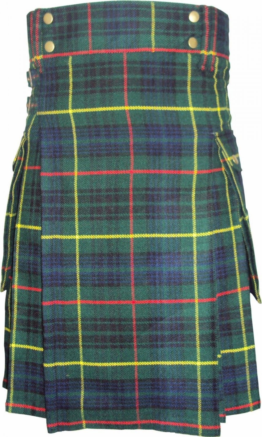 Size 42 Scottish Highland Active Men Modern Pocket Hunting Stewart Tartan New Kilt