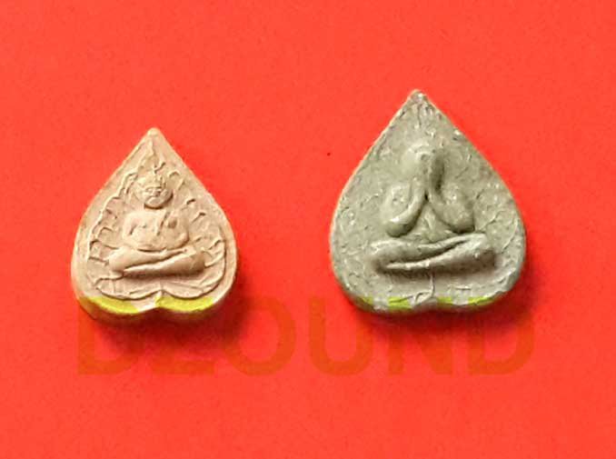 LOT 2 BUDDHA AMULET - PRA SANG KAJ JAI + PRA PIDTA On BAI POH - NAM-TOK KRA-ANG WATERFALL TEMPLE