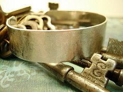 Hold On to Me - sterling silver unisex cuff bracelet
