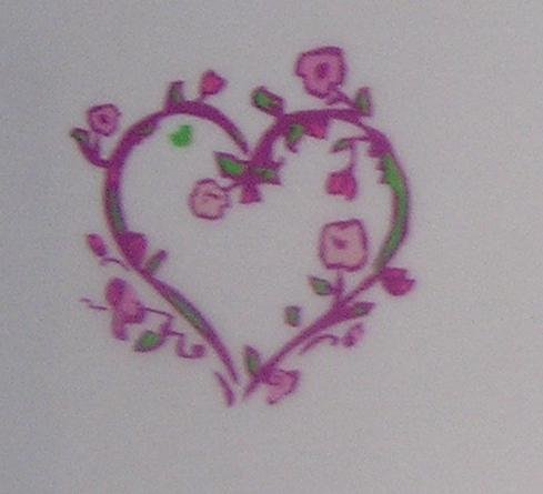 flowered heart