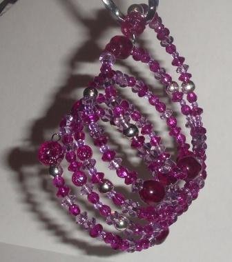 Lavender Purple Spiral Bracelet