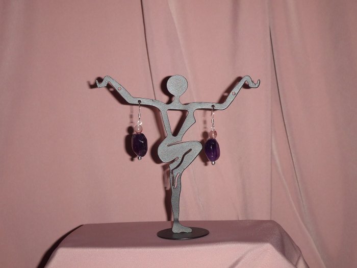 Amethyst Nugget Earrings