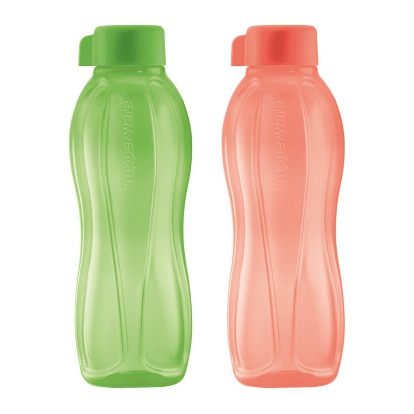 Tupperware Eco Bottle Drinking Bottle 500ML (Salmon & Honey Dew)