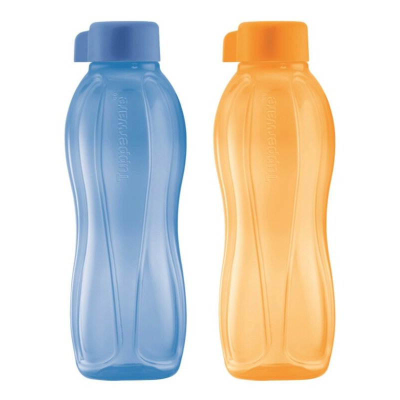 Tupperware Eco Bottle Drinking Bottle 750ML (Hyacinth Blue & Papaya)