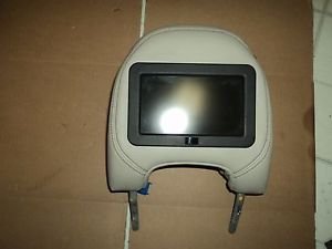 03 VOLVO S80 DRIVER LEFT FRONT SEAT HEADREST WITH MONITOR SCREEN TAN