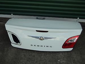 2008 CHRYSLER SEBRING SEDAN WHITE TRUNK LID DECK LID OEM