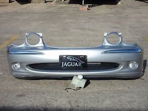04 JAGUAR X-TYPE FRONT BUMPER COVER SIDE MAKER W/ L&R FOG LIGHTS OEM SILVER
