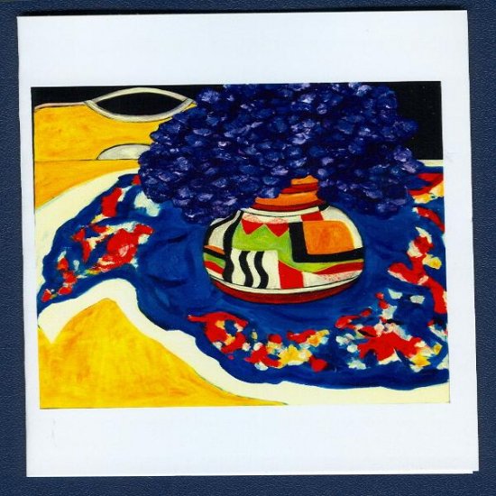 Clarice Cliff Primary Colors ~ Floral Art Notecards