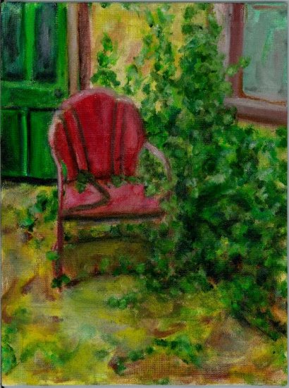"A Gardener Once Lived Here" - Art Notecard