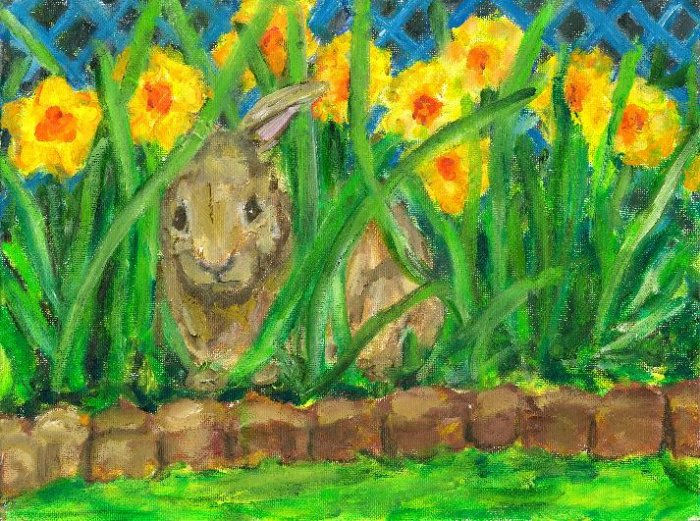 Spring Peek- A- Boo, Giclee Art Print