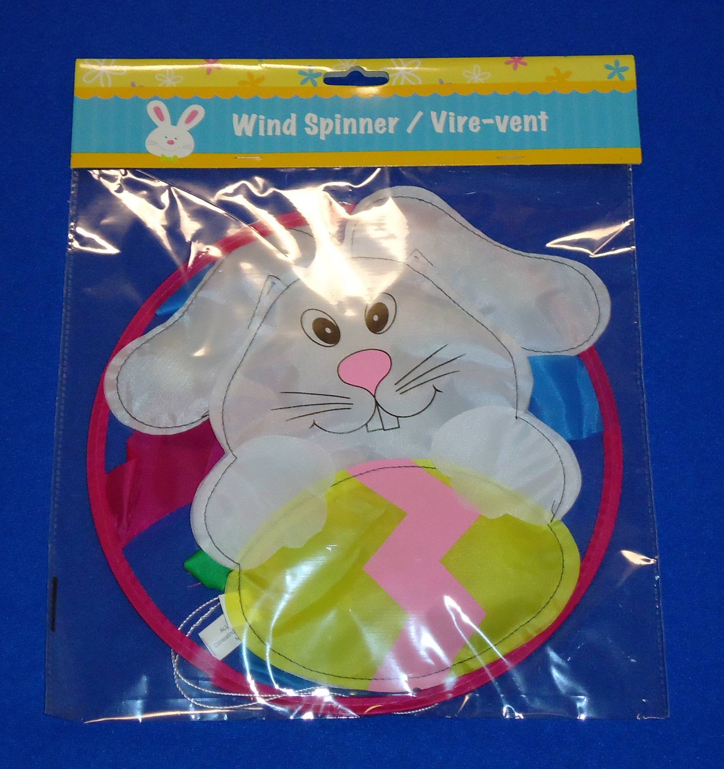 EASTER RABBIT COLORFUL WIND SPINNER EASTER EGG SPRING HANGING HOLIDAY