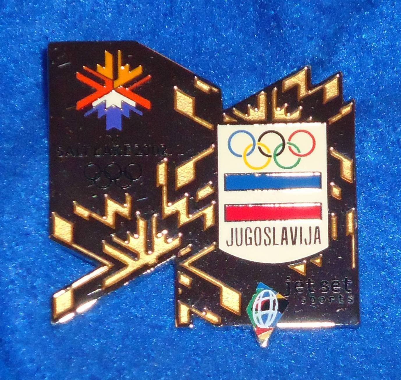 Extraordinary Salt Lake City Winter Olympics Pin Jugoslavija