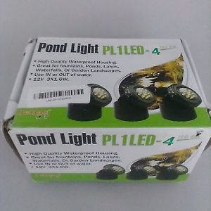 Jebao PL1LED-4 Submersible Pond LED Light with Colored Lense