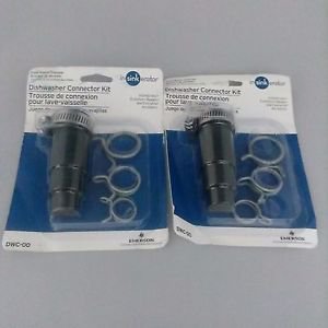 Lot of 2 InSinkErator DWC-00 Dishwasher Connector Kits
